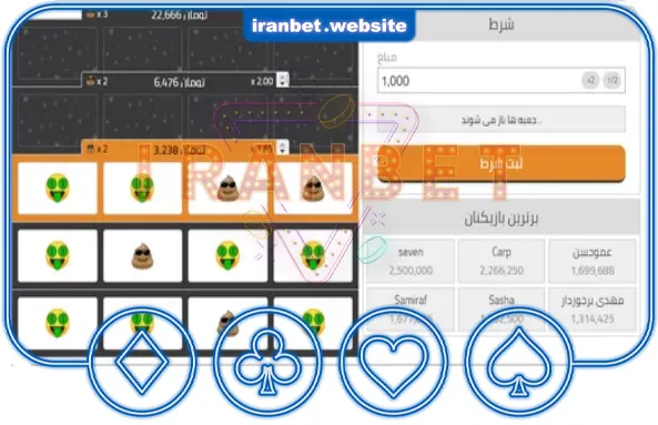  جدول اصلی سایت بازی پوپ